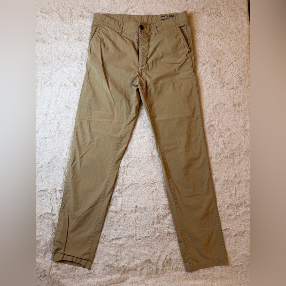 North Sails Defender Slim Fit Khaki Chino Pants Size 32